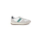 Blauer Gray Leather Athletic Sneakers