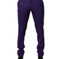 Dolce & Gabbana Purple Wool Skinny Dress Men Trouser Pants