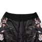 Dolce & Gabbana Black Floral Straight-Leg Chino Trouser Pants
