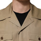 Dolce & Gabbana Brown Pin Up Short Sleeves Men Casual Shirt