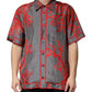 Dolce & Gabbana Gray Red Corals Short Sleeves Casual Shirt