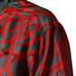 Dolce & Gabbana Gray Red Corals Short Sleeves Casual Shirt
