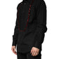 Dolce & Gabbana Black Crystal GOLD Formal Cotton Dress Shirt