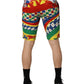 Dolce & Gabbana Multicolor Carretto Print Men Bermuda Shorts