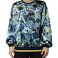 Dolce & Gabbana Multicolor Marble Print Pullover Sweater