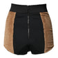Dolce & Gabbana Brown Cotton High Waisted Hot Pants Shorts