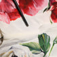 Dolce & Gabbana White Floral Leggings Stretch Waist Pants