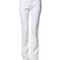 S.O.S White Low Waist Bootcut Denim Jeans
