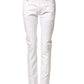 Daniele Alessandrini White Cotton Stretch Skinny Denim Jeans