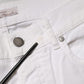 Daniele Alessandrini White Cotton Stretch Skinny Denim Jeans