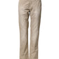 Incotex Beige Mid Waist Straight Women Casual Chino Trouser Pants