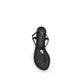 Giuseppe Zanotti Black Calf Leather Bos Taurus Flat Sandals
