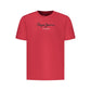 Pepe Jeans Red Cotton Men T-Shirt