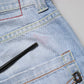 Dondup Light Blue Cotton Stretch Straight Denim Trouser Jeans