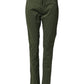 Dondup Dark Green Cotton Stretch Skinny Chino Trouser Pants