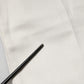 Fortela White Cotton Straight Denim Mid Waist Trouser Jeans