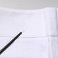 Peserico White High Waist Tapered Fit Chino Trouser Pants