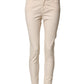 Jacob Cohen Beige Mid Waist Skinny Fit Denim Trouser Jeans