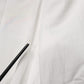 MSGM White Cotton High Waist Wide Leg Straight Bermuda Shorts