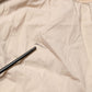 QL2 Beige Cotton High Waist Straight Chino Trouser Pants