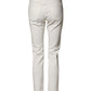 PT Torino White Cotton Mid Waist Skinny Denim Trouser Jeans