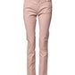 Ballantyne Light Pink Cotton Mid Waist Skinny Fit Denim Jeans