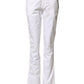 Roy Roger's White Low Waist Bootcut Flared Denim Trouser Jeans