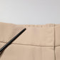 Emporio Armani Beige High Waist Straight Chino Trouser Pants
