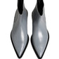 Dolce & Gabbana Light Gray Chelsea Short Ankle Boots Shoes