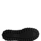 Dolce & Gabbana Black Leather DG Plaque Lace Up Boots Shoes