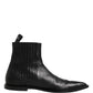Dolce & Gabbana Black Chelsea Men Short Ankle Boots Shoes