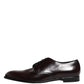 Dolce & Gabbana Black Lace Up Leather Dress Derby Men Shoes