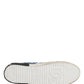 Dolce & Gabbana Blue Distressed Denim Low Top Sneakers Shoes