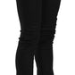 PLEIN SUD Cotton Black Mid Waist Skinny Denim Jeans