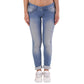 Met Blue Cotton Skinny Jeans