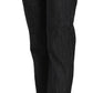 PLEIN SUD Cotton Blue High Waist Straight Cropped Trouser Jeans