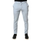 Daniele Alessandrini Light Blue Skinny Dress Trouser Pants