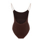 Oséree Brown Metal One-Piece Swimsuit