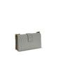 PINKO Gray Calf Leather Bos Taurus Shoulder Bag