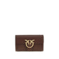 PINKO Brown Calf Leather Bos Taurus Wallet