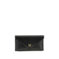 PINKO Black Calf Leather Bos Taurus Clutch Bag