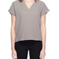 Jacqueline De Yong Beige Cotton Blouse