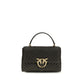 PINKO Bicolor Calf Leather Bos Taurus Handbag