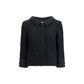 Valentino Black Wool Biker Jacket