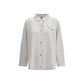 Fabiana Filippi Gray Wool Dress Shirt