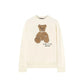 Palm Angels White Cotton Sweatshirt