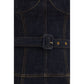 Self-Portrait Blue Cotton Casual Dress