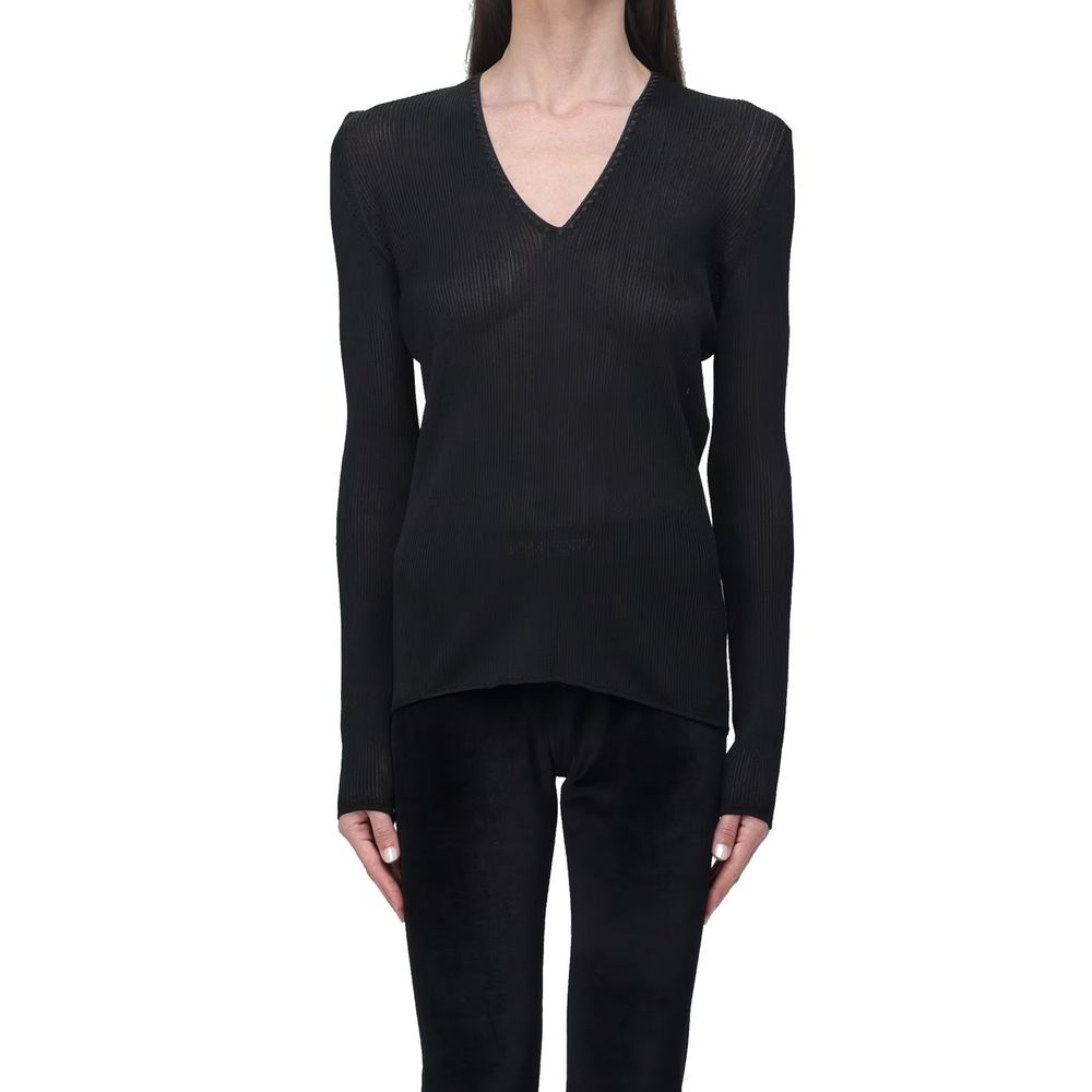 Tom Ford Black Polyamide Tank Tops
