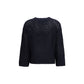 Fabiana Filippi Black Wool Oves Aries Sweatshirt
