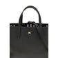 Burberry Black Calf Leather Bos Taurus Shoulder Bag